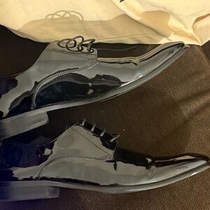 Steve Madden Men's Black Patent Leather Dress Shoes